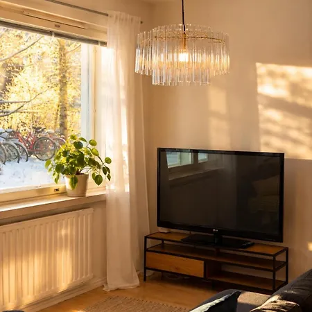 Beds For 4 Two-room Apt- Free Parking In The Center Lägenhet *